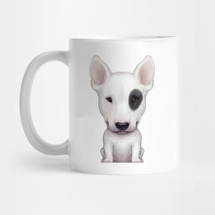 White English Bull Terrier with Black Eye Patch Mug